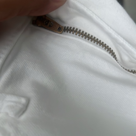 MOTHER the hustler ankle fray white jeans size 27 - Picture 10 of 14